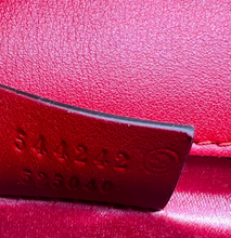 Load image into Gallery viewer, Gucci Broadway Rope Strap Velvet Crossbody Bag Red