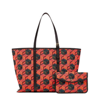 Load image into Gallery viewer, MCM Cubic Logo Jacquard Tote Bag Tricolor