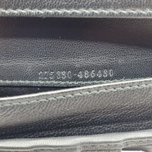 Load image into Gallery viewer, Alexander McQueen Patent Skull Leather Continental Wallet Black