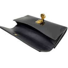 Load image into Gallery viewer, Alexander McQueen Patent Skull Leather Continental Wallet Black