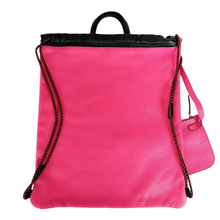 Load image into Gallery viewer, Gucci Leather Large Drawstring Backpack Pink