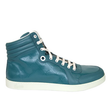 Load image into Gallery viewer, Gucci Imprime Leather High-top Sneakers Aqua