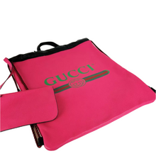 Load image into Gallery viewer, Gucci Leather Large Drawstring Backpack Pink
