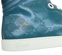Load image into Gallery viewer, Gucci Imprime Leather High-top Sneakers Aqua
