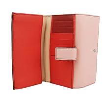 Load image into Gallery viewer, Alexander McQueen Skull Leather Continental Trifold Wallet Pink