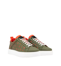 Load image into Gallery viewer, MCM Leather Low-top Sneaker Green