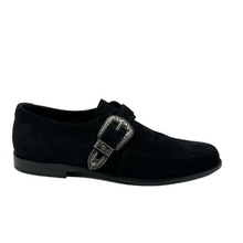Load image into Gallery viewer, Yves Saint Laurent Charles Suede Loafer Dress Shoes Black