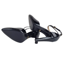 Load image into Gallery viewer, Gucci Leather Ankle Strap Heel Pumps Black