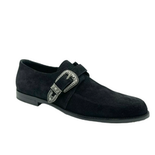 Load image into Gallery viewer, Yves Saint Laurent Charles Suede Loafer Dress Shoes Black