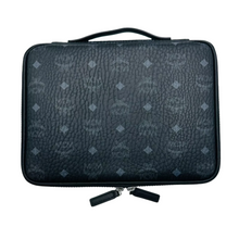 Load image into Gallery viewer, MCM Visetos Coated Canvas iPad Case Pouch Black