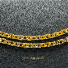 Load image into Gallery viewer, Alexander McQueen Leather Box Crossbody Bag Black