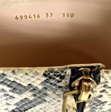 Load image into Gallery viewer, Gucci Python Leather Calf Heel Boots Beige