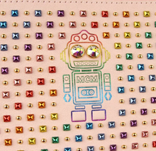 Load image into Gallery viewer, MCM Lotus Leather Crystals Pouch Pink