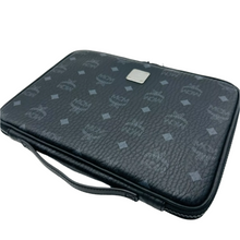 Load image into Gallery viewer, MCM Visetos Coated Canvas iPad Case Pouch Black