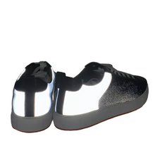 Load image into Gallery viewer, MCM Leather/Canvas Reflective Sneaker Black