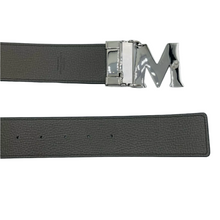 Load image into Gallery viewer, MCM Visetos Canvas M Buckle Reversible Belt Green