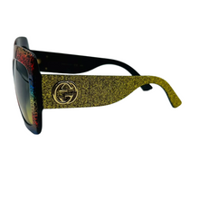 Load image into Gallery viewer, Gucci GG Logo Acetate Square Sunglasses Rainbow