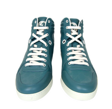 Load image into Gallery viewer, Gucci Imprime Leather High-top Sneakers Aqua