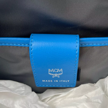 Load image into Gallery viewer, MCM Nylon Detachable Hood Backpack Blue