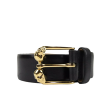 Load image into Gallery viewer, Alexander McQueen Black Leather Belt