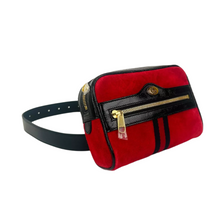 Load image into Gallery viewer, Gucci Ophidia Suede Belt Bag Red
