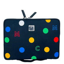 Load image into Gallery viewer, MCM Fabric Color Dotted iPad Case Black