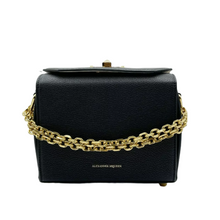 Load image into Gallery viewer, Alexander McQueen Leather Box Crossbody Bag Black
