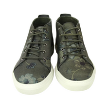 Load image into Gallery viewer, Gucci Floral Fabric Lace-up Sneaker Green