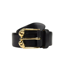 Load image into Gallery viewer, Alexander McQueen Black Leather Belt