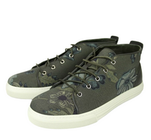 Load image into Gallery viewer, Gucci Floral Fabric Lace-up Sneaker Green