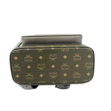 Load image into Gallery viewer, MCM Visetos Canvas Backpack Green