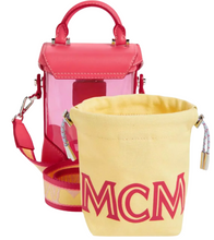 Load image into Gallery viewer, MCM Berlin Leather Transparent Crossbody Bag Teaberry Pink