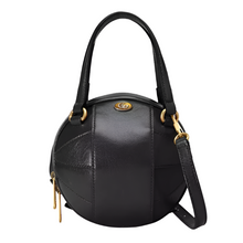 Load image into Gallery viewer, Gucci Calfskin Mini Basketball Shape Leather Crossbody Bag Black