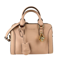 Load image into Gallery viewer, Alexander McQueen Powder Skull Padlock Leather Satchel Bag Pink