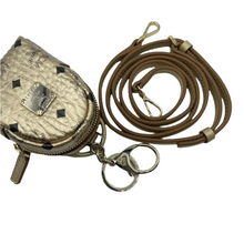 Load image into Gallery viewer, MCM Berlin Visetos Canvas Crossbody Bag Gold