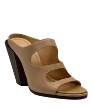 Load image into Gallery viewer, Burberry Leather Heel Sandals Light Almond