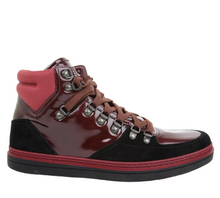 Load image into Gallery viewer, Gucci Leather Suede High-top Sneaker Dark Red