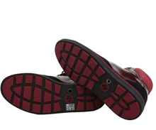 Load image into Gallery viewer, Gucci Leather Suede High-top Sneaker Dark Red