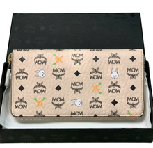 Load image into Gallery viewer, MCM Visetos Canvas Zip Around Wallet Beige