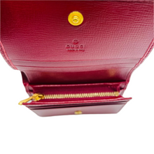 Load image into Gallery viewer, Gucci Leather Interlocking Bi-fold Wallet Burgundy