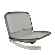 Load image into Gallery viewer, Prada Leather Robot Print Zip Around Wallet White