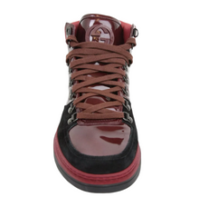 Load image into Gallery viewer, Gucci Leather Suede High-top Sneaker Dark Red
