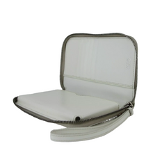 Load image into Gallery viewer, Prada Leather Robot Print Zip Around Wallet White