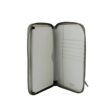 Load image into Gallery viewer, Prada Leather Robot Print Zip Around Wallet White