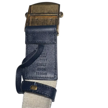 Load image into Gallery viewer, Gucci Fabric Brass Buckle Belt Bicolor