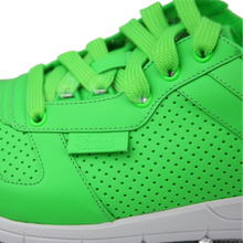 Load image into Gallery viewer, Gucci Leather Lace-up Sneakers Neon Green