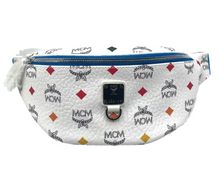 Load image into Gallery viewer, MCM Visetos Canvas Belt Bag White