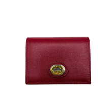 Load image into Gallery viewer, Gucci Leather Interlocking Bi-fold Wallet Burgundy