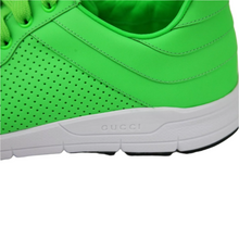 Load image into Gallery viewer, Gucci Leather Lace-up Sneakers Neon Green