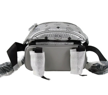 Load image into Gallery viewer, MCM Jemison Coated Canvas Backpack Silver